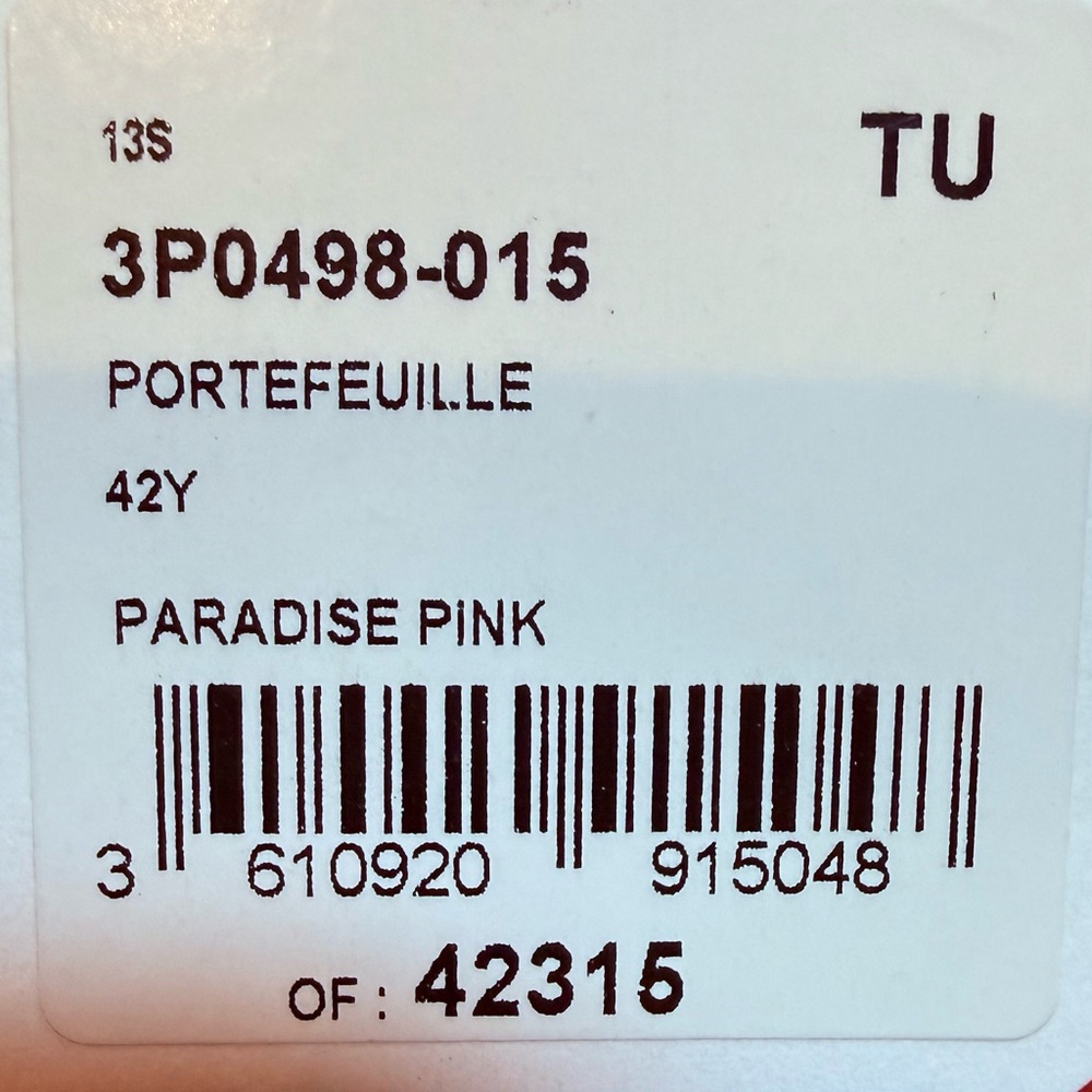 🧡 Authentic Chloé Paradise Pink Leather Wallet w/ authentication card. EUC - Picture 16 of 16